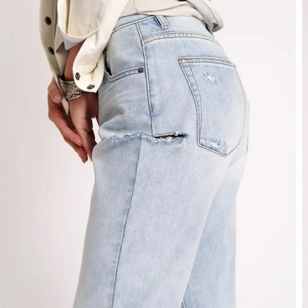 One Teaspoon 1982S High Waist Balloon Denim Jeans Dream 24 NWT